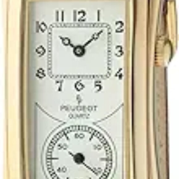 Peugeot Vintage Contoured Doctors Style Watch with Leather Band - Picture 1 of 1